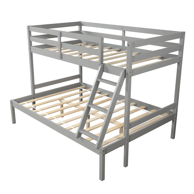 Harriet Bee Eligia Twin Over Full Solid Wood Standard Bunk Bed by